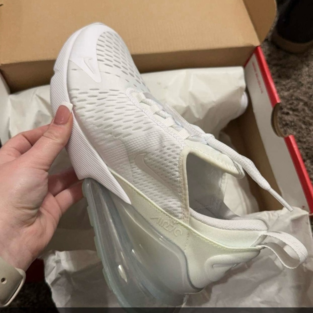 Nike Air Max White and Cream Sneakers